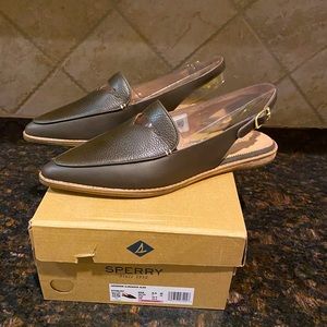 Sperry Saybrook Slingback (Olive/Brown)